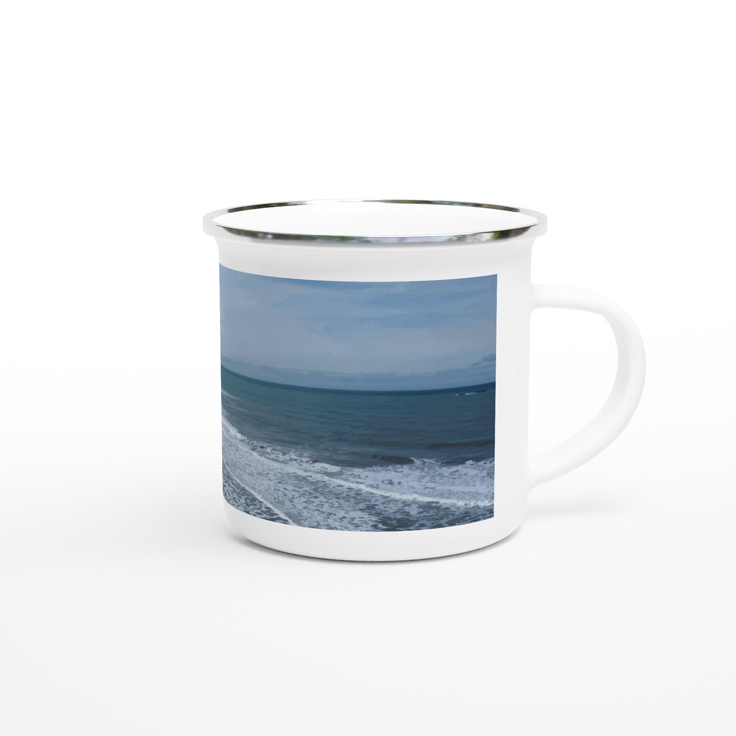 This lightweight Enamel mug is perfect for any event of the day, especially for camping.