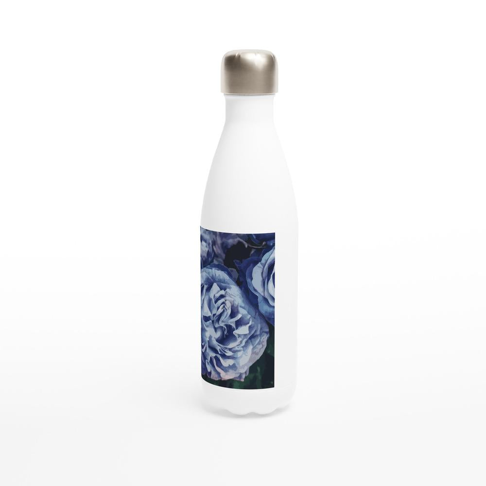 Designer stainless steel water bottle with original artwork by NZ designer