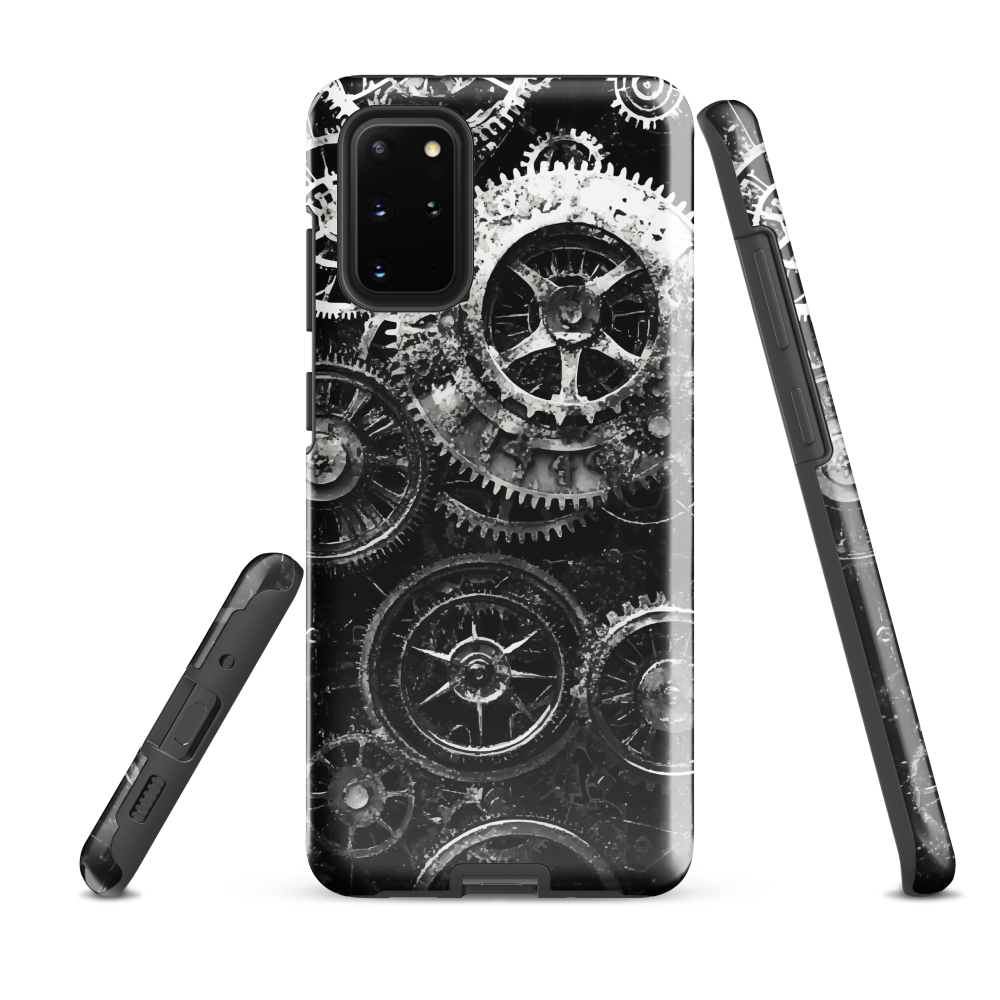'Clockwork' Samsung phone case, a stunning fusion of gears, cogs, and vintage industrial charm. Inspired by the beauty of classic timepieces and steampunk aesthetics.