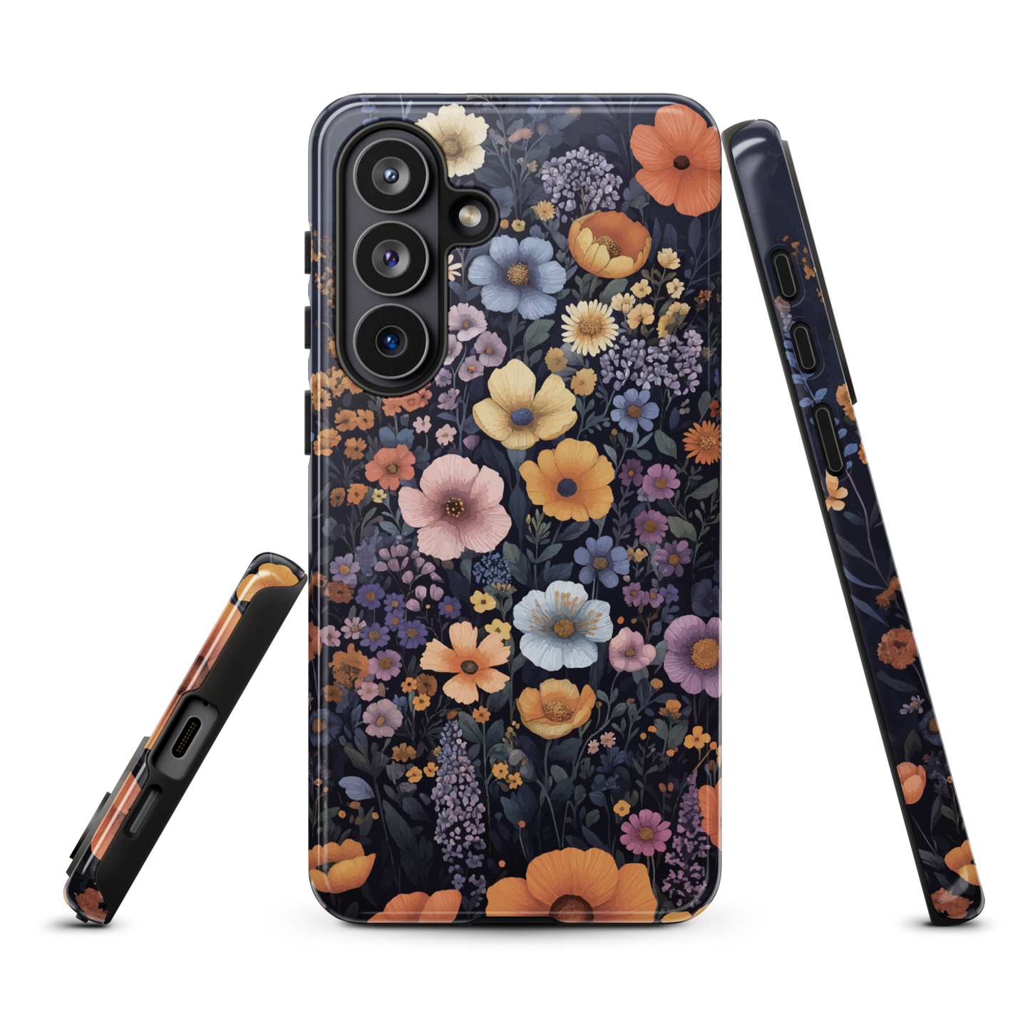 'Wildflowers' Samsung Galaxy S26 Plus tough phone case - protective glossy case NZ Australia