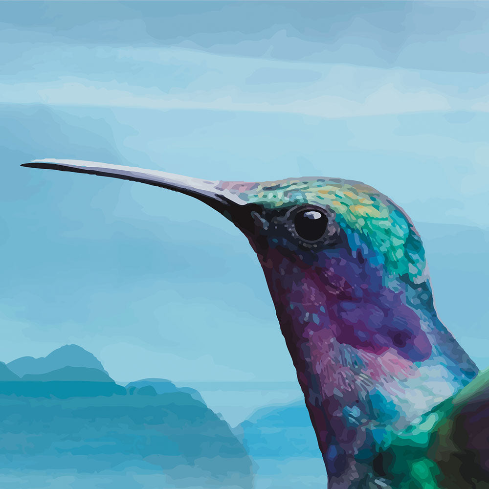 Hummingbird wall art
