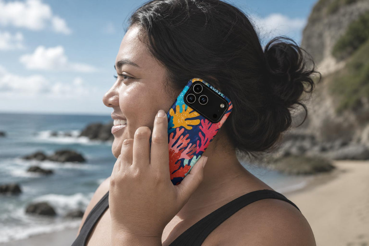 Beach and ocean design iPhone cases with free shipping.
