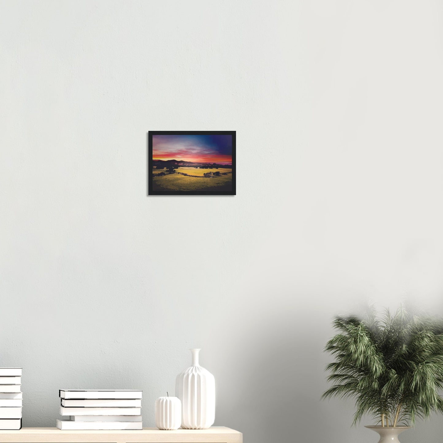 'Mikimiki Sunrise' wooden framed poster