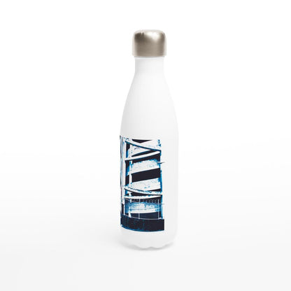 Designer stainless steel water bottle with original artwork by NZ designer