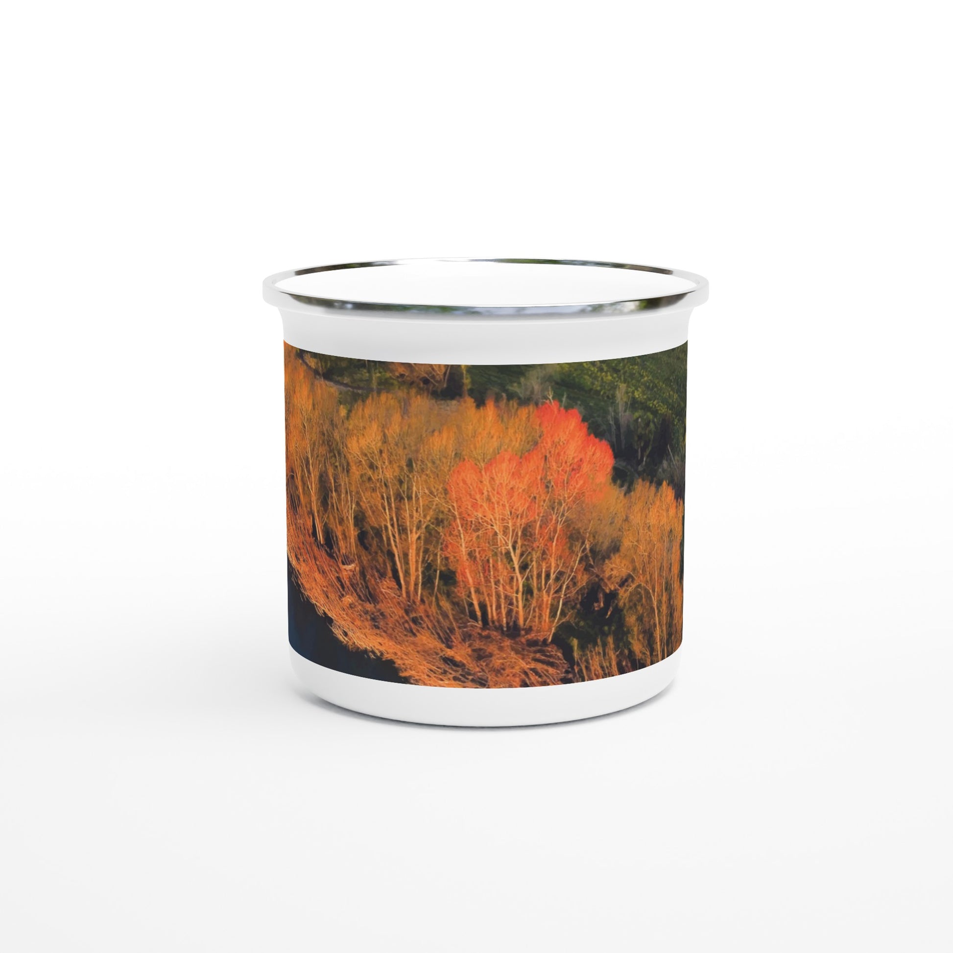 This lightweight Enamel mug is perfect for any event of the day, especially for camping. 