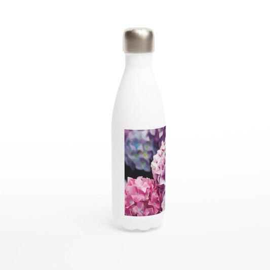 Designer stainless steel water bottle with original artwork by NZ designer
