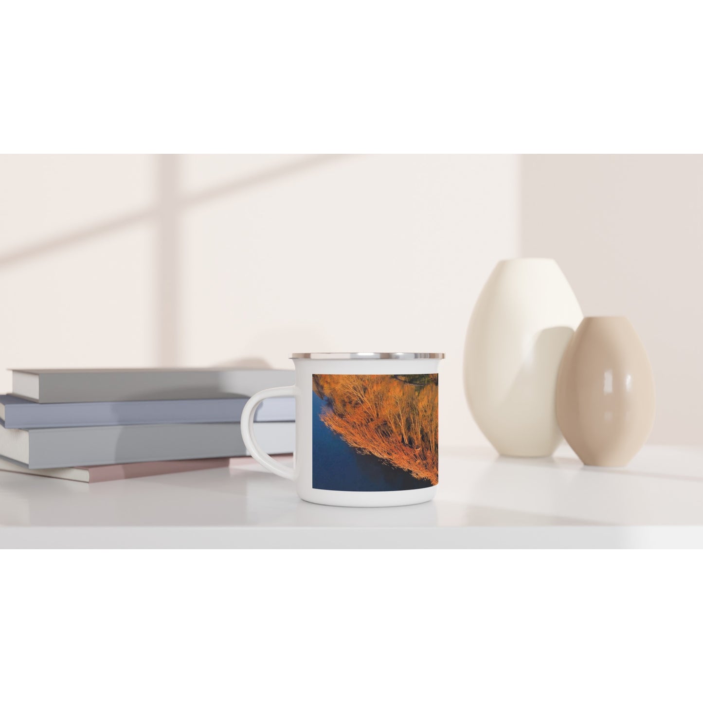 This lightweight Enamel mug is perfect for any event of the day, especially for camping. 