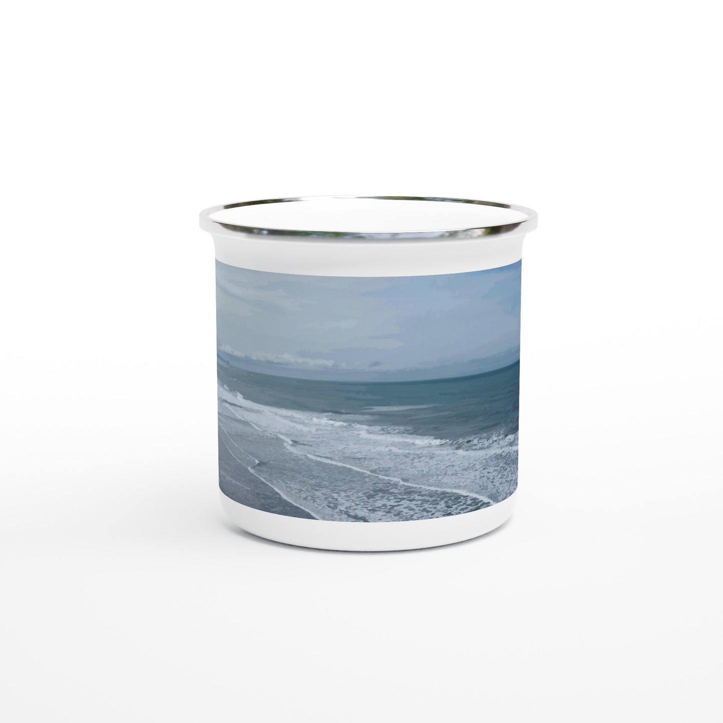 This lightweight Enamel mug is perfect for any event of the day, especially for camping. 