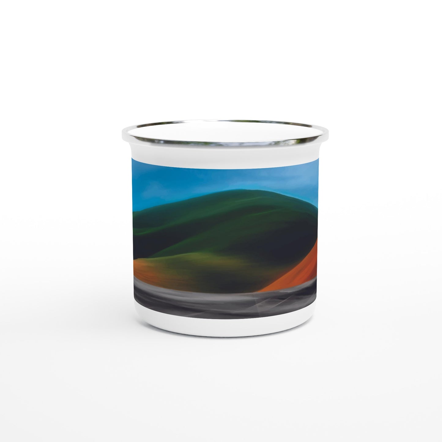 This lightweight Enamel mug is perfect for any event of the day, especially for camping. 