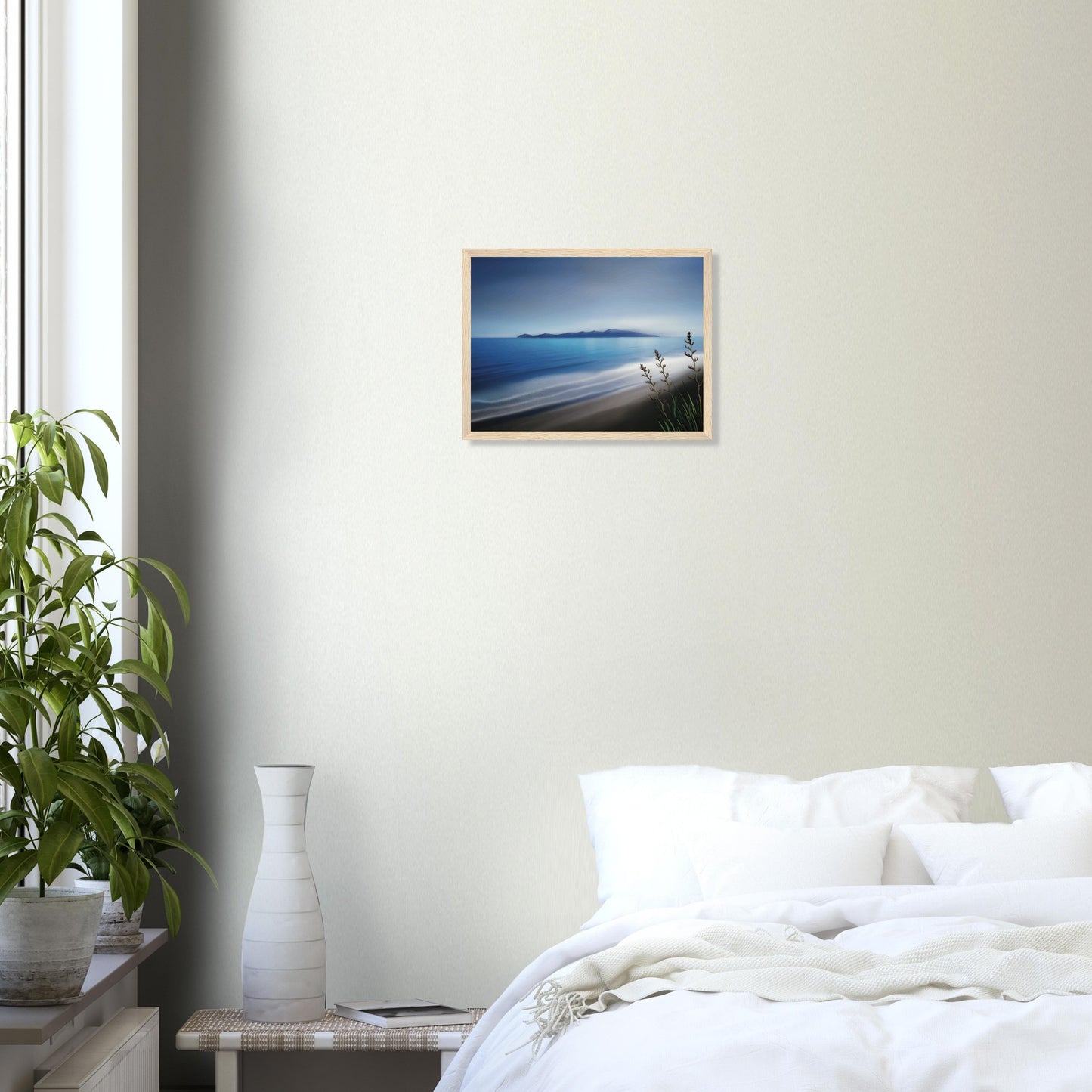 'Kapiti Island' wooden framed poster