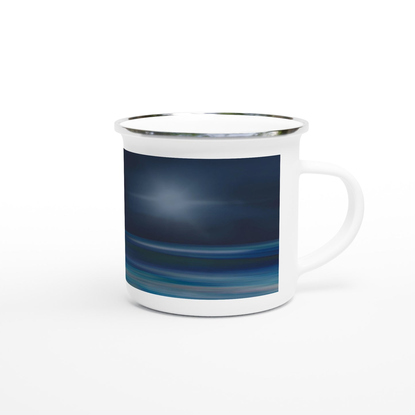 This lightweight Enamel mug is perfect for any event of the day, especially for camping. 