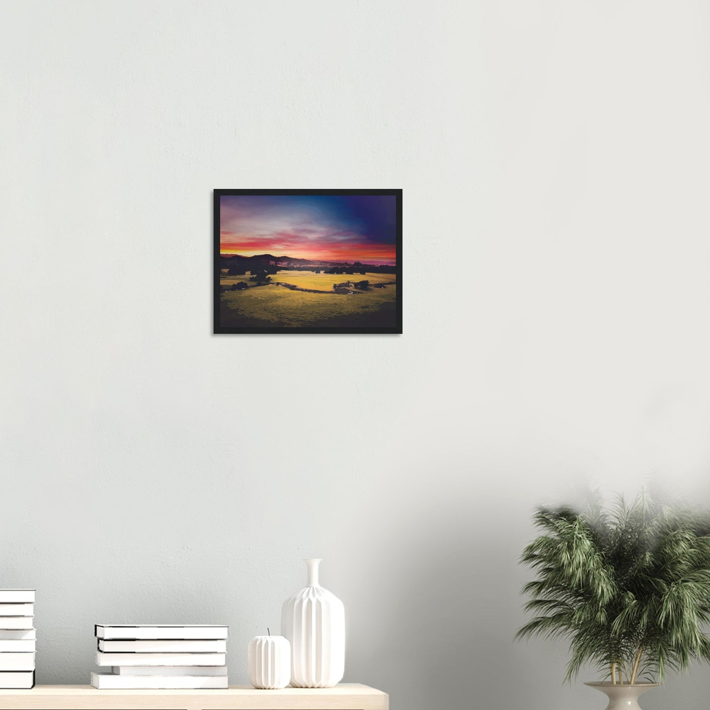 'Mikimiki Sunrise' wooden framed poster