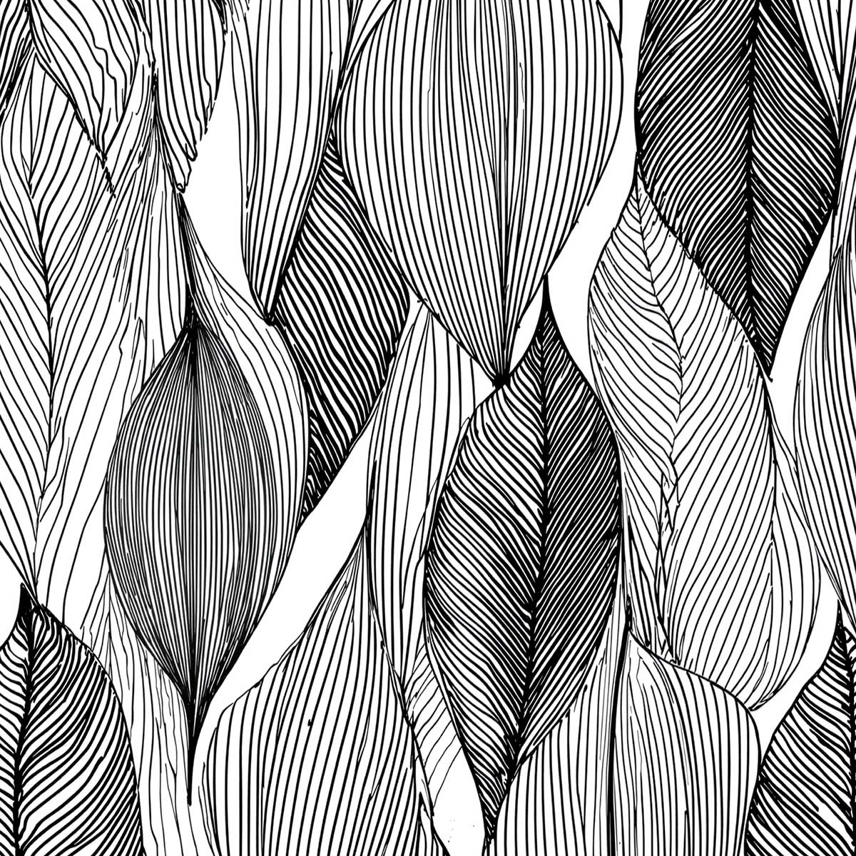 'Botanical Lines' phone case design close-up - detailed print view NZ Australia