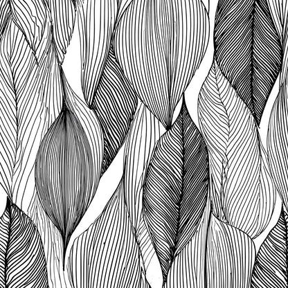 'Botanical Lines' phone case design close-up - detailed print view NZ Australia