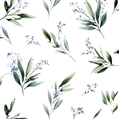 'Botanical Sprigs' phone case design close-up - detailed print view NZ Australia