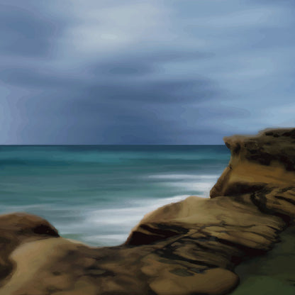'Castle Point' phone case design close-up - detailed print view NZ Australia