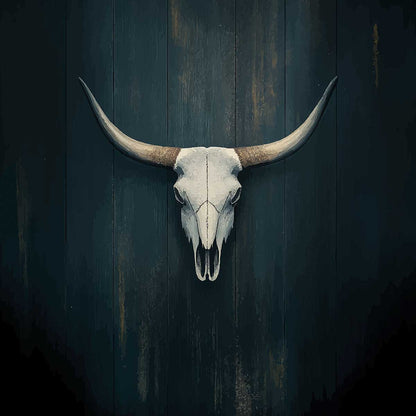 'Longhorn' phone case design close-up - detailed print view NZ Australia