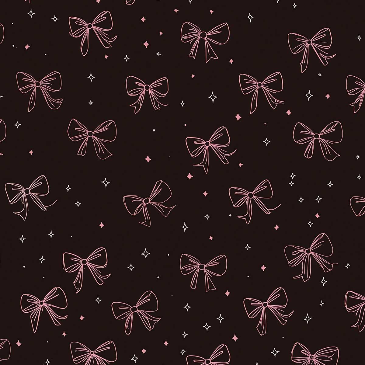 'Midnight Bow' phone case design close-up - detailed print view NZ Australia