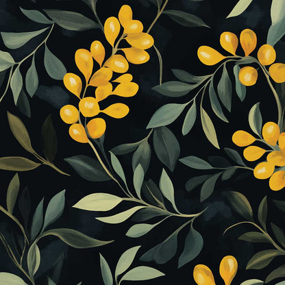 'NZ Kowhai' phone case design close-up - detailed print view NZ Australia