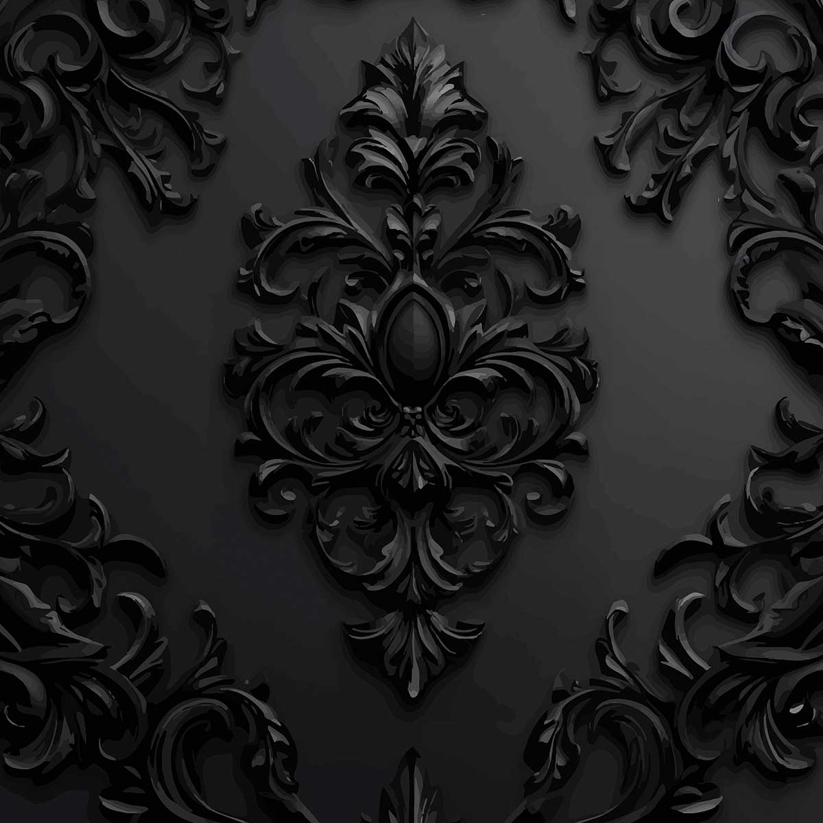 'Obsidian' phone case design close-up - detailed print view NZ Australia