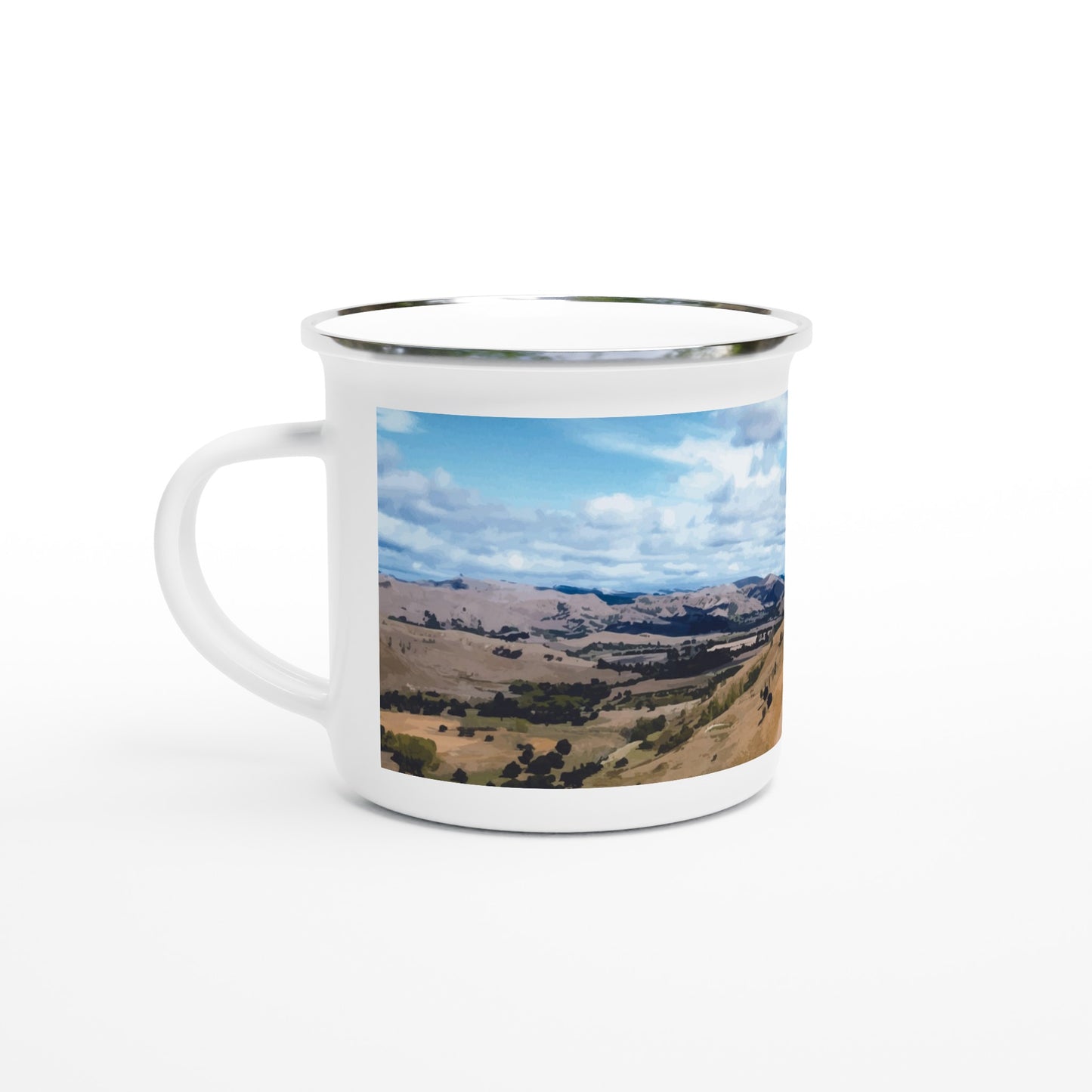 This lightweight Enamel mug is perfect for any event of the day, especially for camping. 