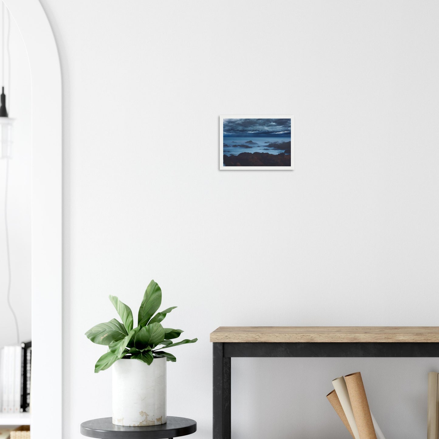 'Island Bay' wooden framed poster