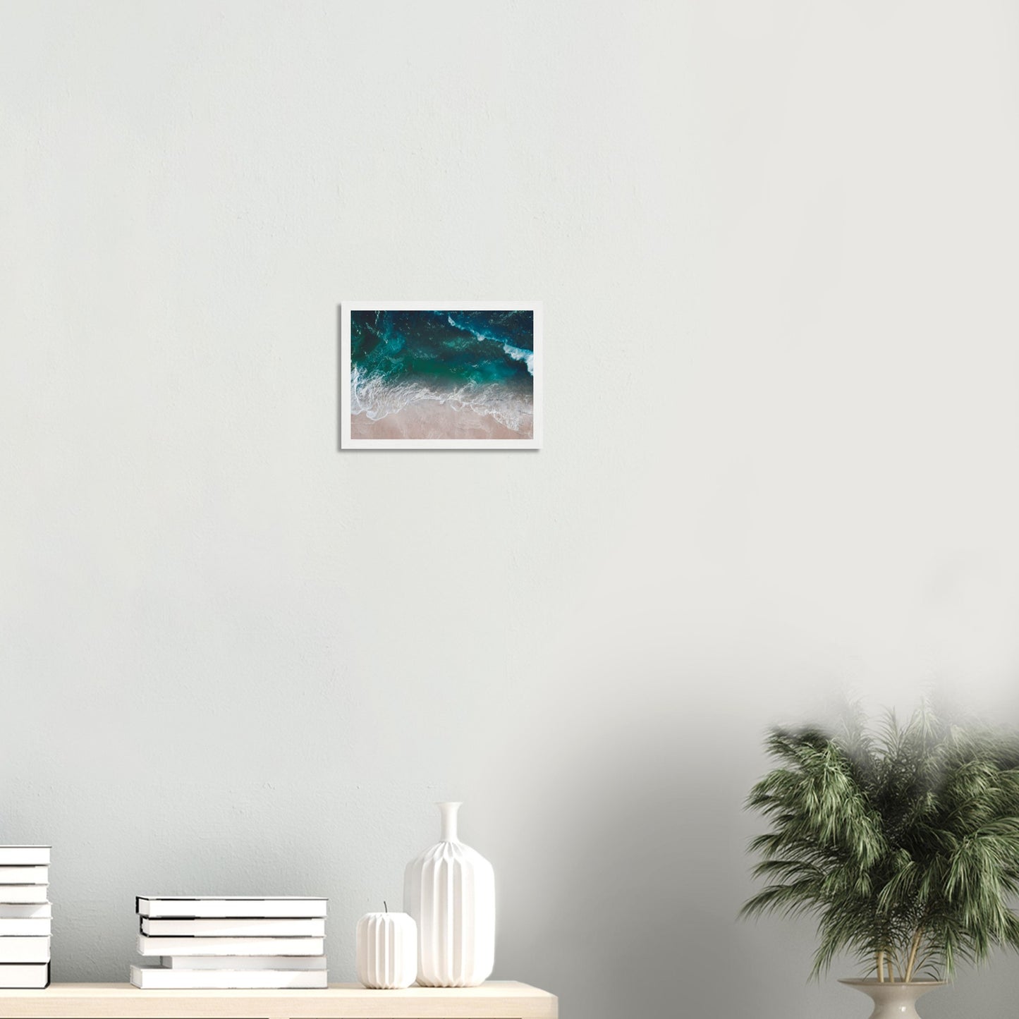 'Ocean View' wooden framed poster