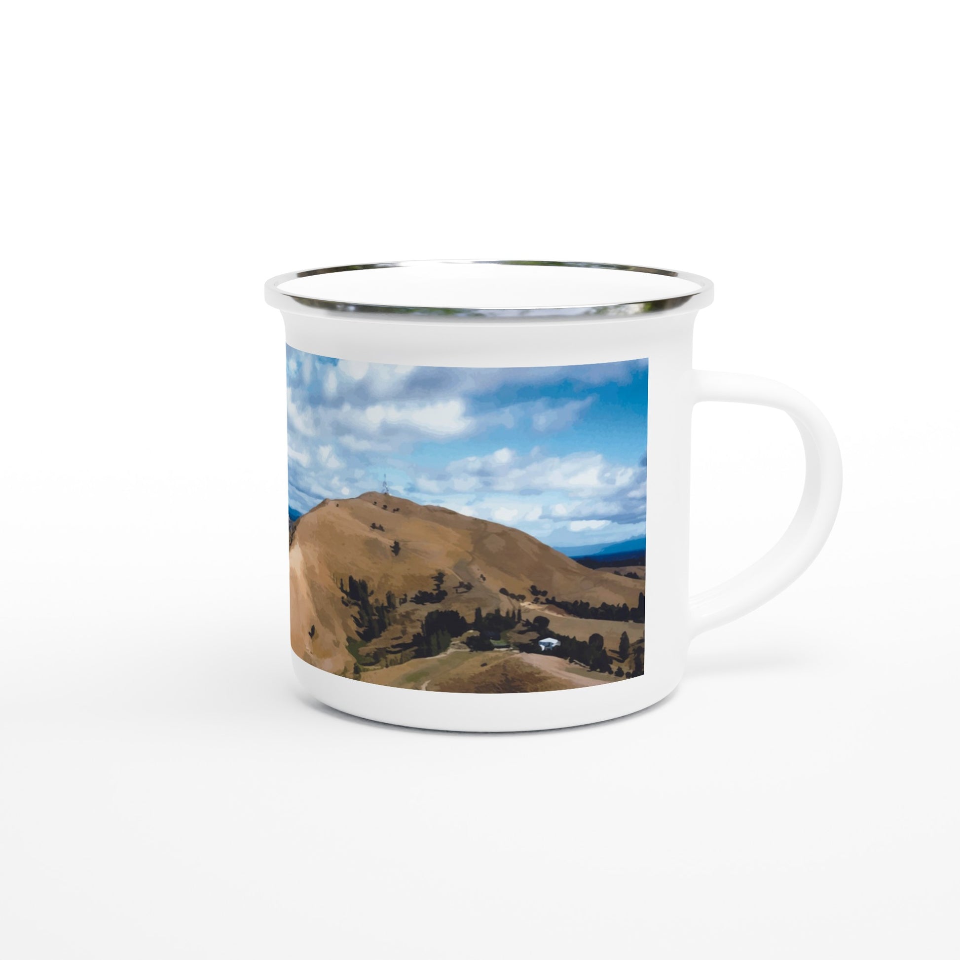 This lightweight Enamel mug is perfect for any event of the day, especially for camping. 