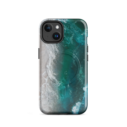 'Ocean View' iPhone 14 MagSafe tough phone case - protective glossy case NZ Australia