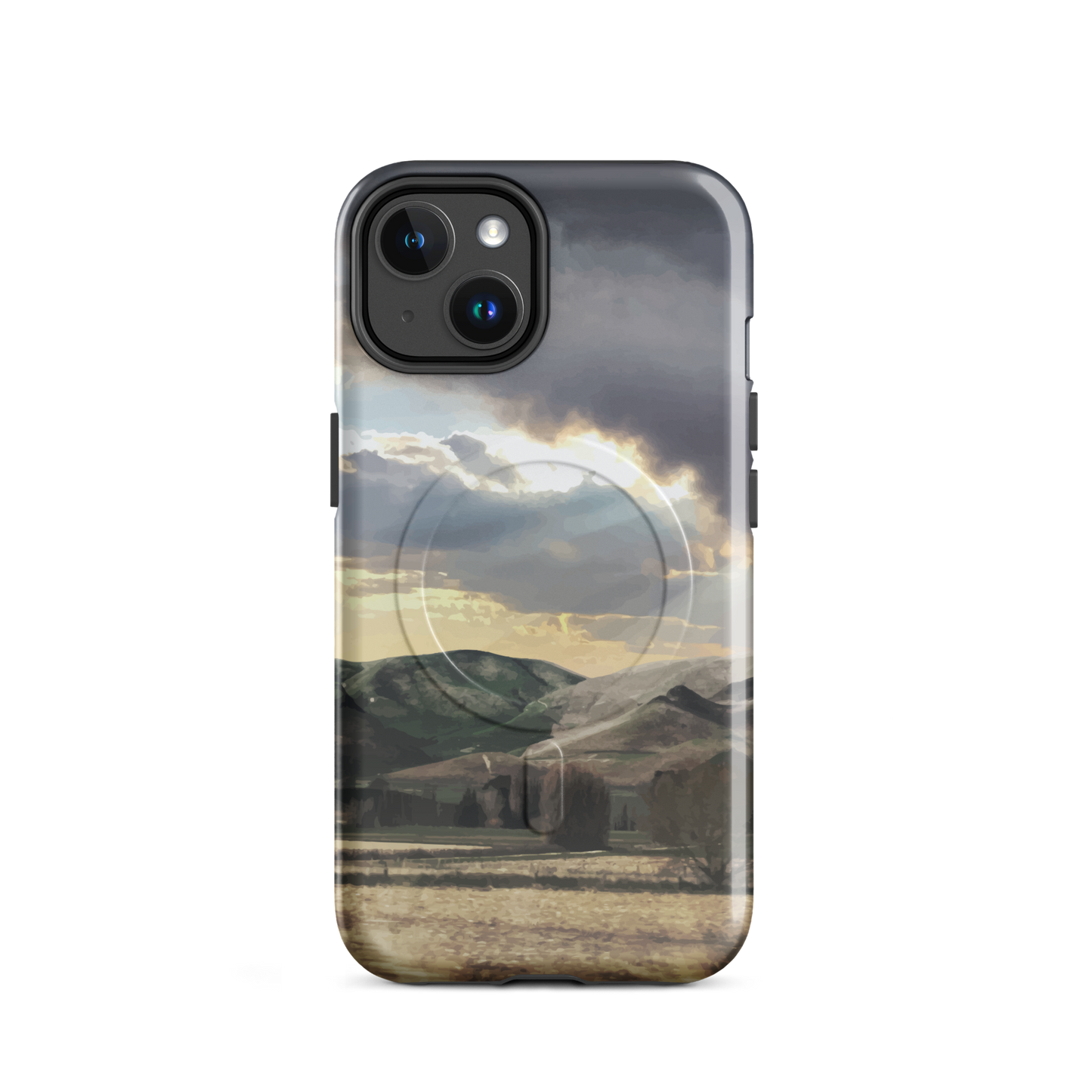 'Te Hauke' iPhone 14 MagSafe tough phone case - protective glossy case NZ Australia