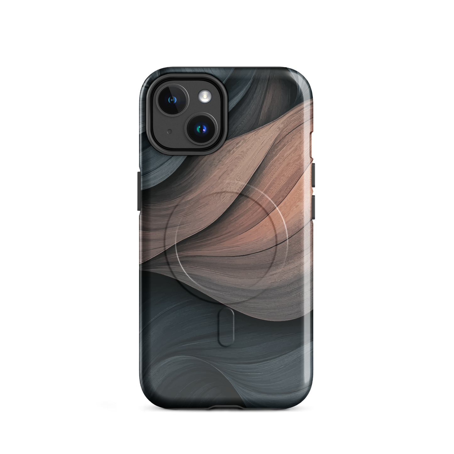 'Velvet Dusk' iPhone 14 MagSafe tough phone case - protective glossy case NZ Australia