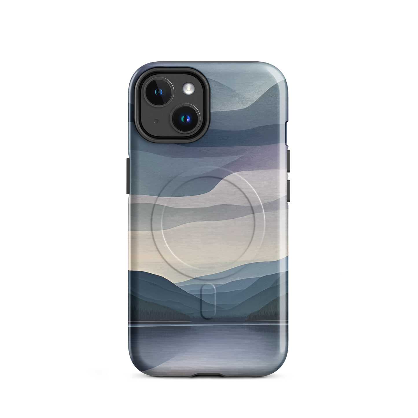 'Reflections' iPhone 14 MagSafe tough phone case - protective glossy case NZ Australia