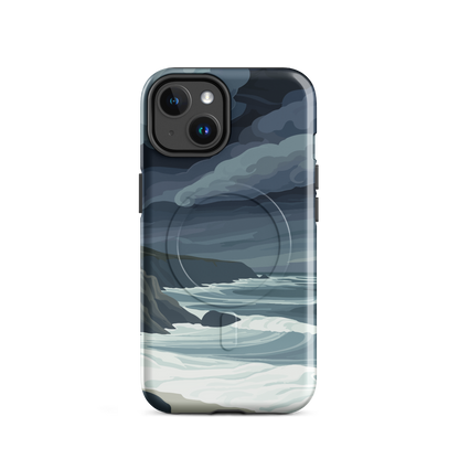 'Cape Kidnappers' iPhone 14 MagSafe tough phone case - protective glossy case NZ Australia