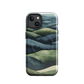 'Blue Mountains' iPhone 14 MagSafe tough phone case - protective glossy case NZ Australia