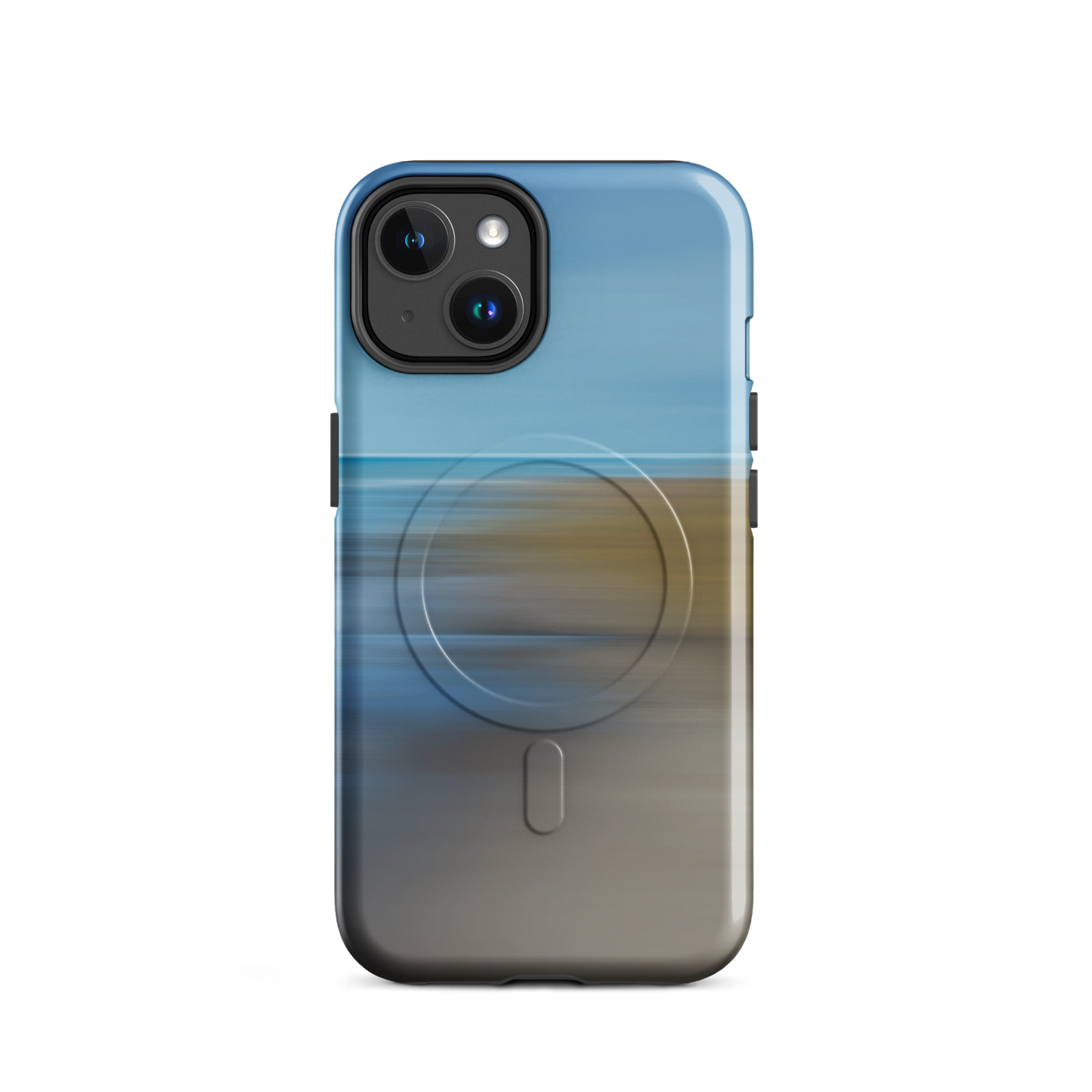 'Ocean Breeze' iPhone 14 MagSafe tough phone case - protective glossy case NZ Australia
