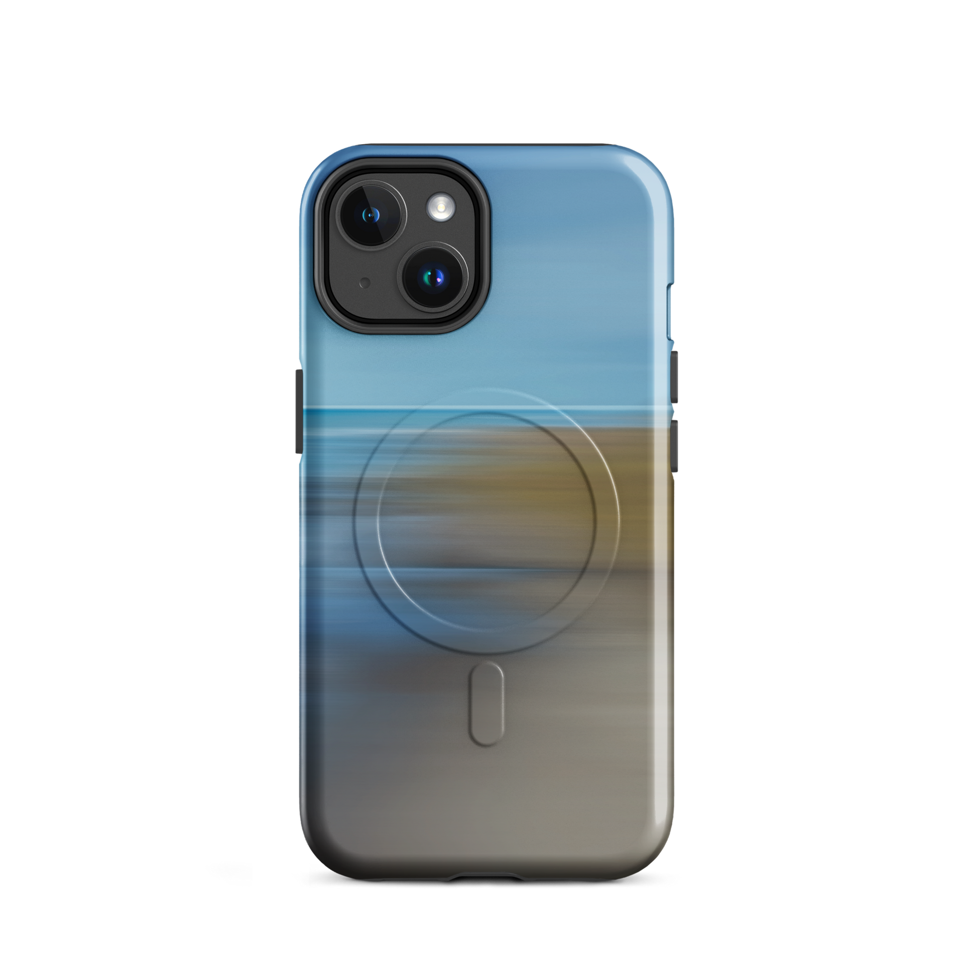 'Ocean Breeze' iPhone 14 MagSafe tough phone case - protective glossy case NZ Australia