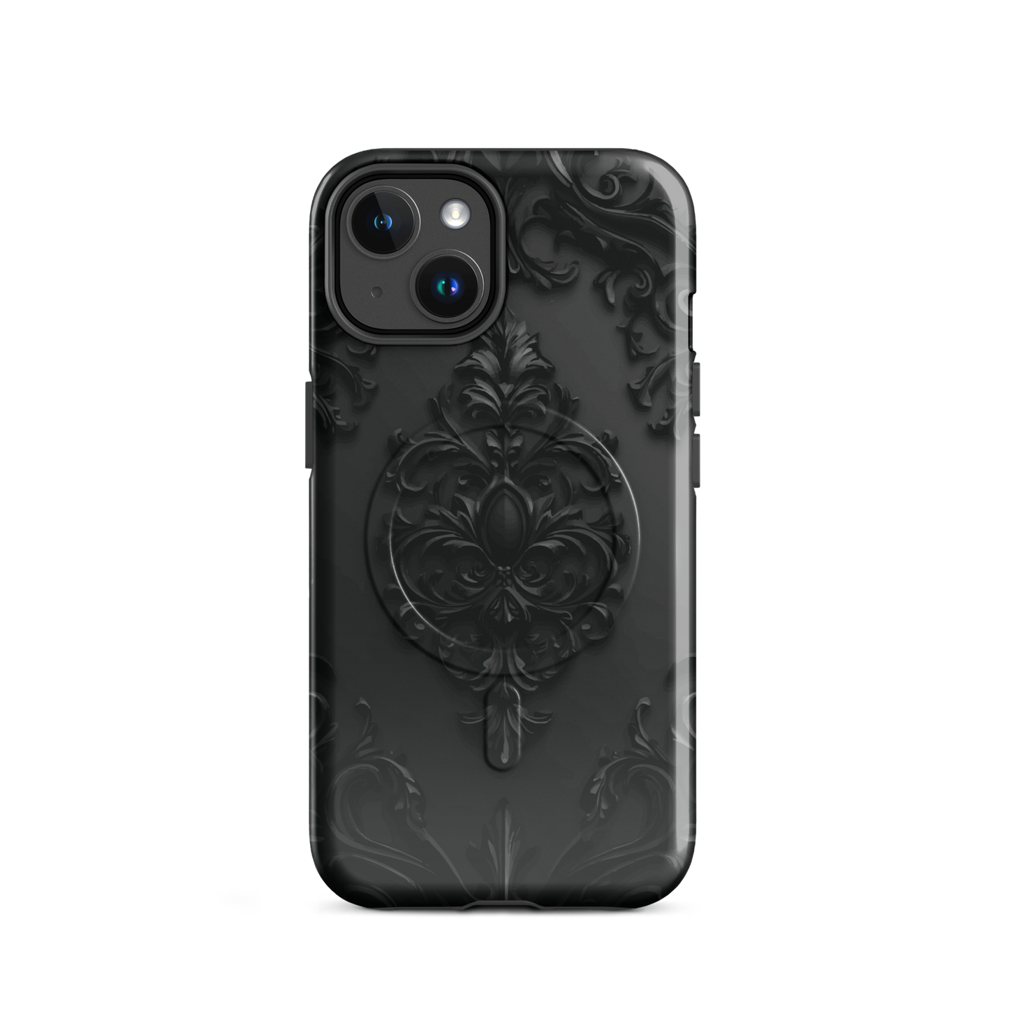 'Obsidian' iPhone 14 MagSafe tough phone case - protective glossy case NZ Australia