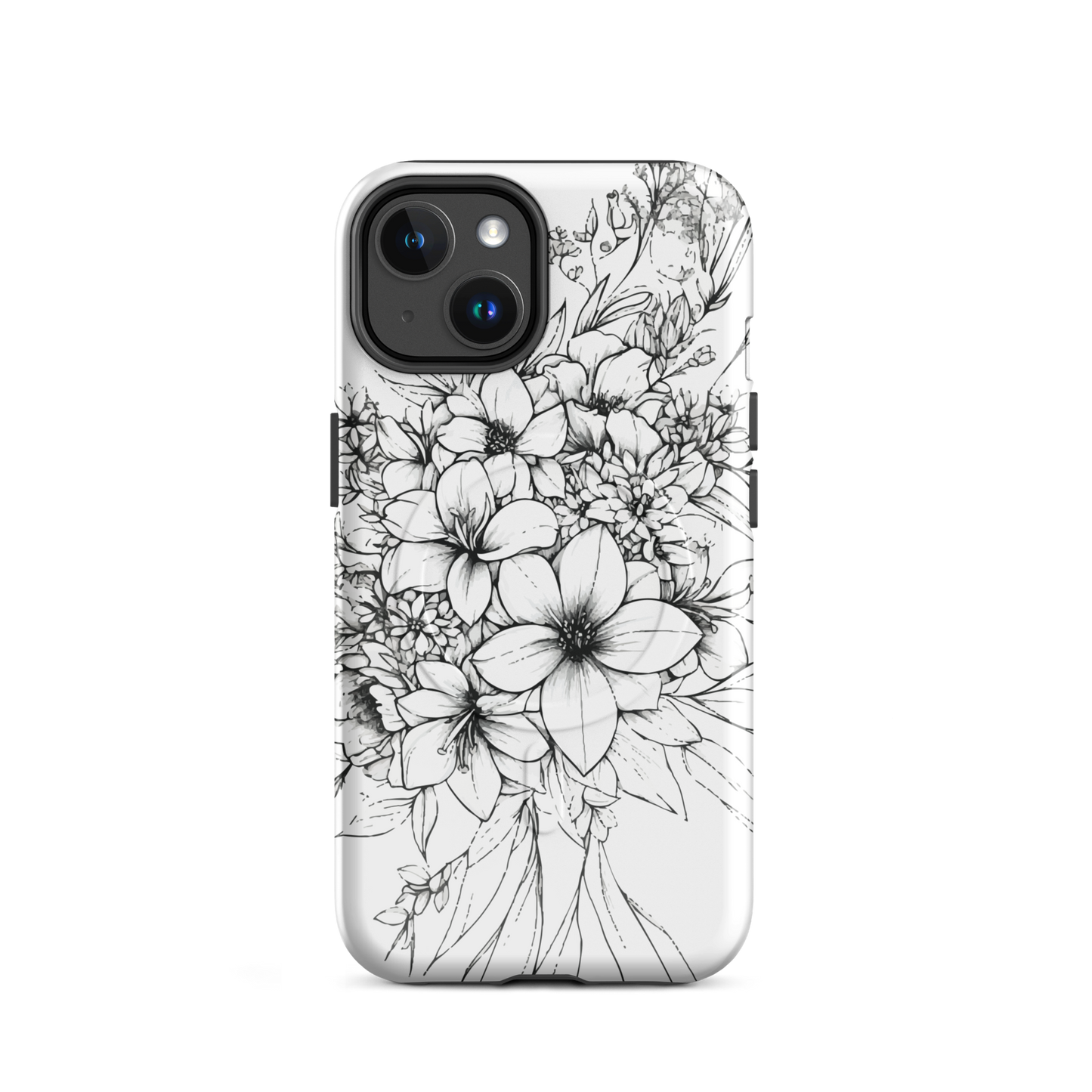 'Silhouette' iPhone 14 MagSafe tough phone case - protective glossy case NZ Australia