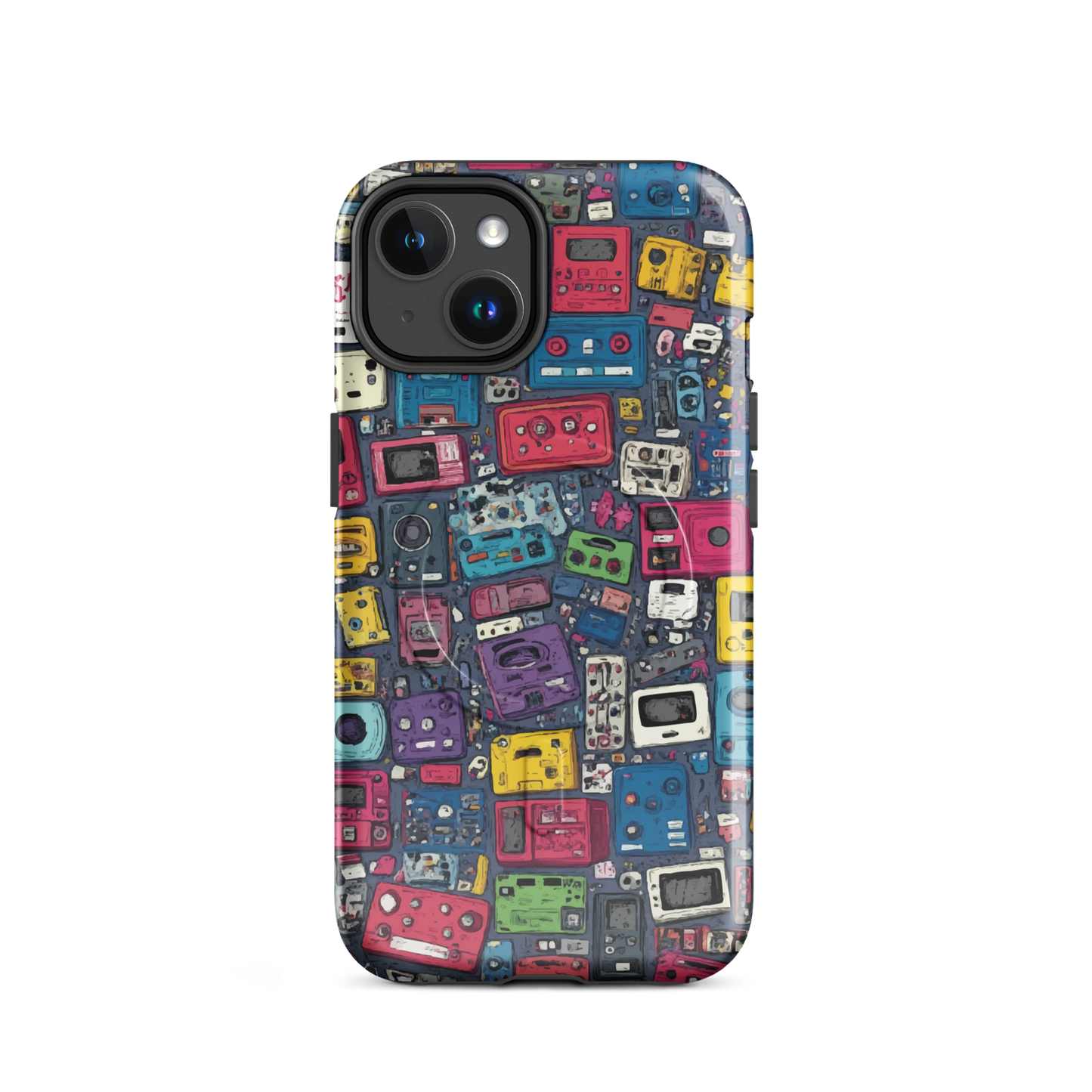 'Arcade' iPhone 14 MagSafe tough phone case - protective glossy case NZ Australia