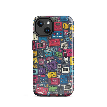 'Arcade' iPhone 14 MagSafe tough phone case - protective glossy case NZ Australia