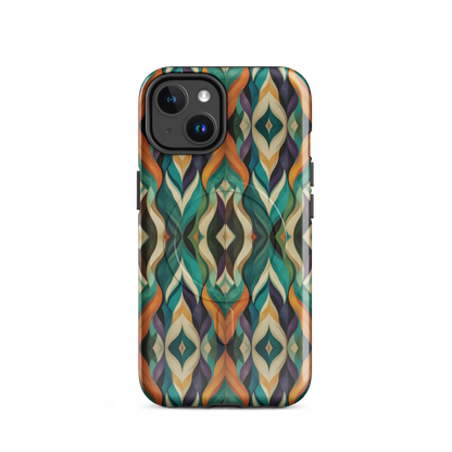 'Rhythm' iPhone 14 MagSafe tough phone case - protective glossy case NZ Australia