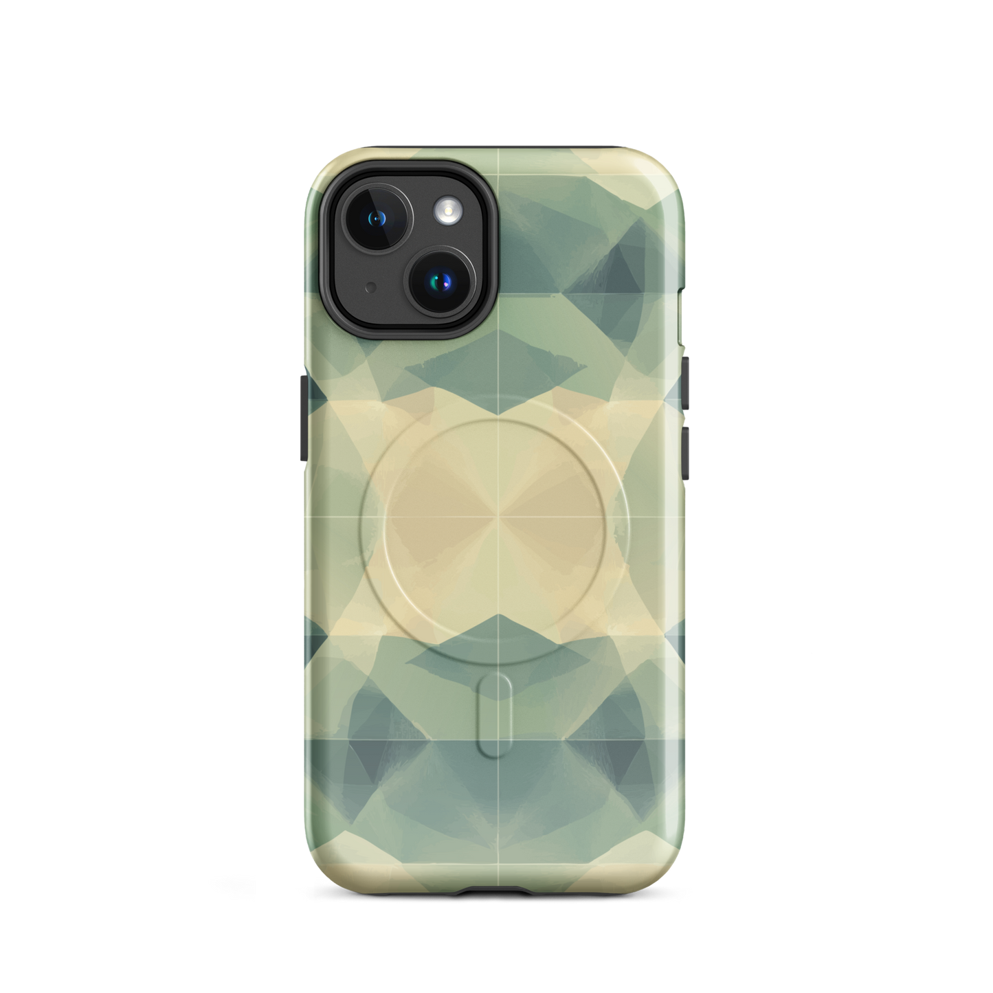 'Symmetry' iPhone 14 MagSafe tough phone case - protective glossy case NZ Australia