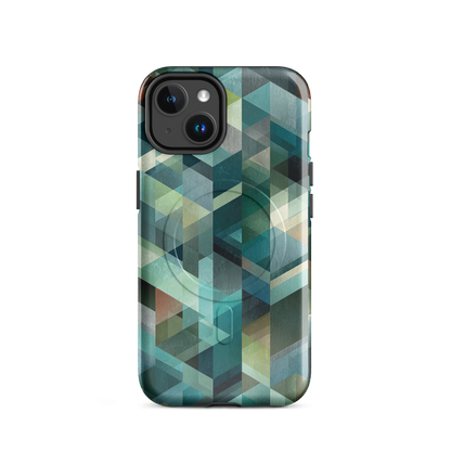 'Still Depths' iPhone 14 MagSafe tough phone case - protective glossy case NZ Australia