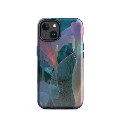 'Ethereal Blades' iPhone 14 MagSafe tough phone case - protective glossy case NZ Australia