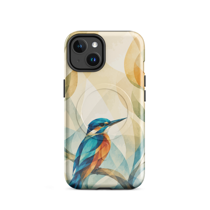 'Kotare' iPhone 14 MagSafe tough phone case - protective glossy case NZ Australia