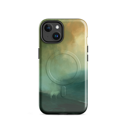 'Acid Rain' iPhone 14 MagSafe phone case - protective glossy case NZ Australia