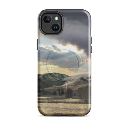 'Te Hauke' iPhone 14 Plus MagSafe tough phone case - protective glossy case NZ Australia