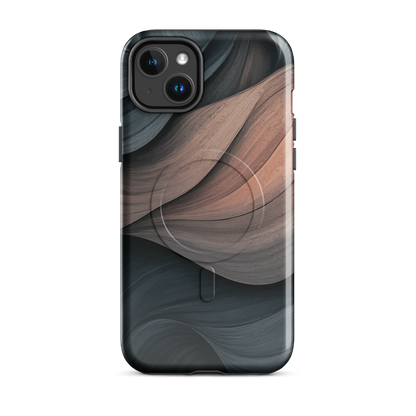 'Velvet Dusk' iPhone 14 Plus MagSafe tough phone case - protective glossy case NZ Australia