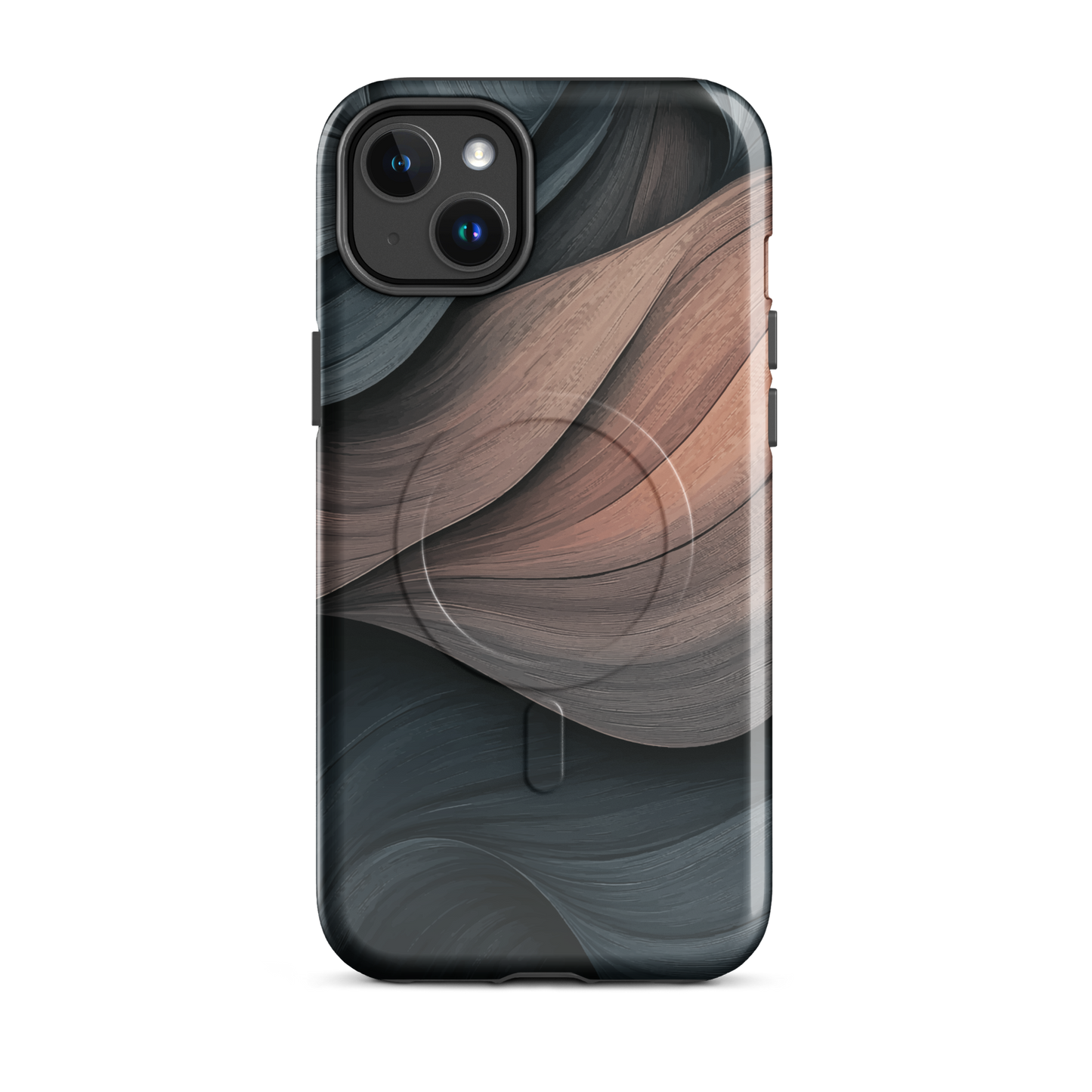 'Velvet Dusk' iPhone 14 Plus MagSafe tough phone case - protective glossy case NZ Australia