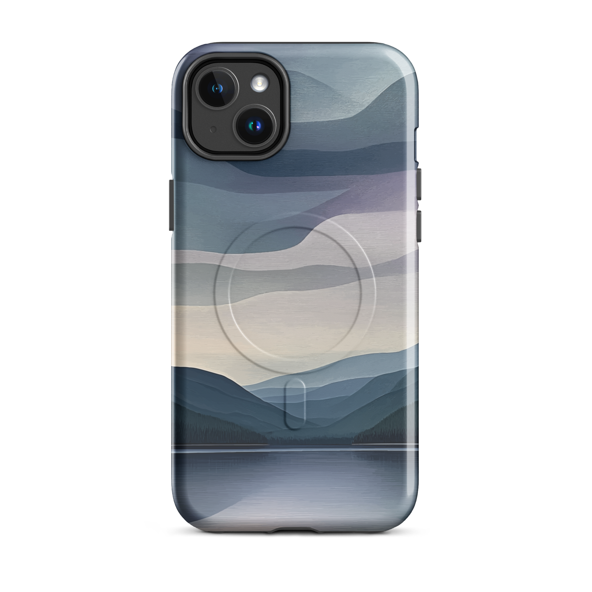 'Reflections' iPhone 14 Plus MagSafe tough phone case - protective glossy case NZ Australia